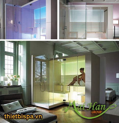 mẫu phòng xông hơi sauna sang trọng